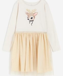 Alternative view of Tulle-Skirt Jersey Dress