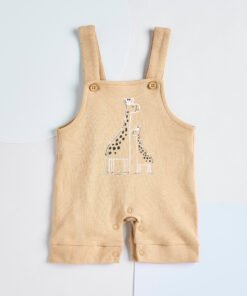 Alternative view of Safari Print T-shirt and Dungaree Set