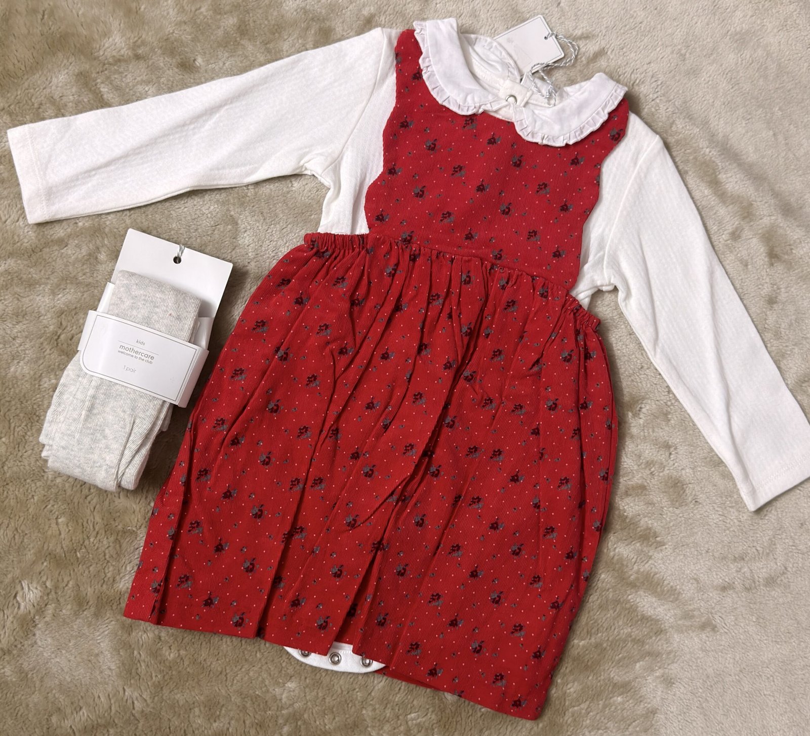Baby Girl 3-Piece Pinafore Set - Image 2