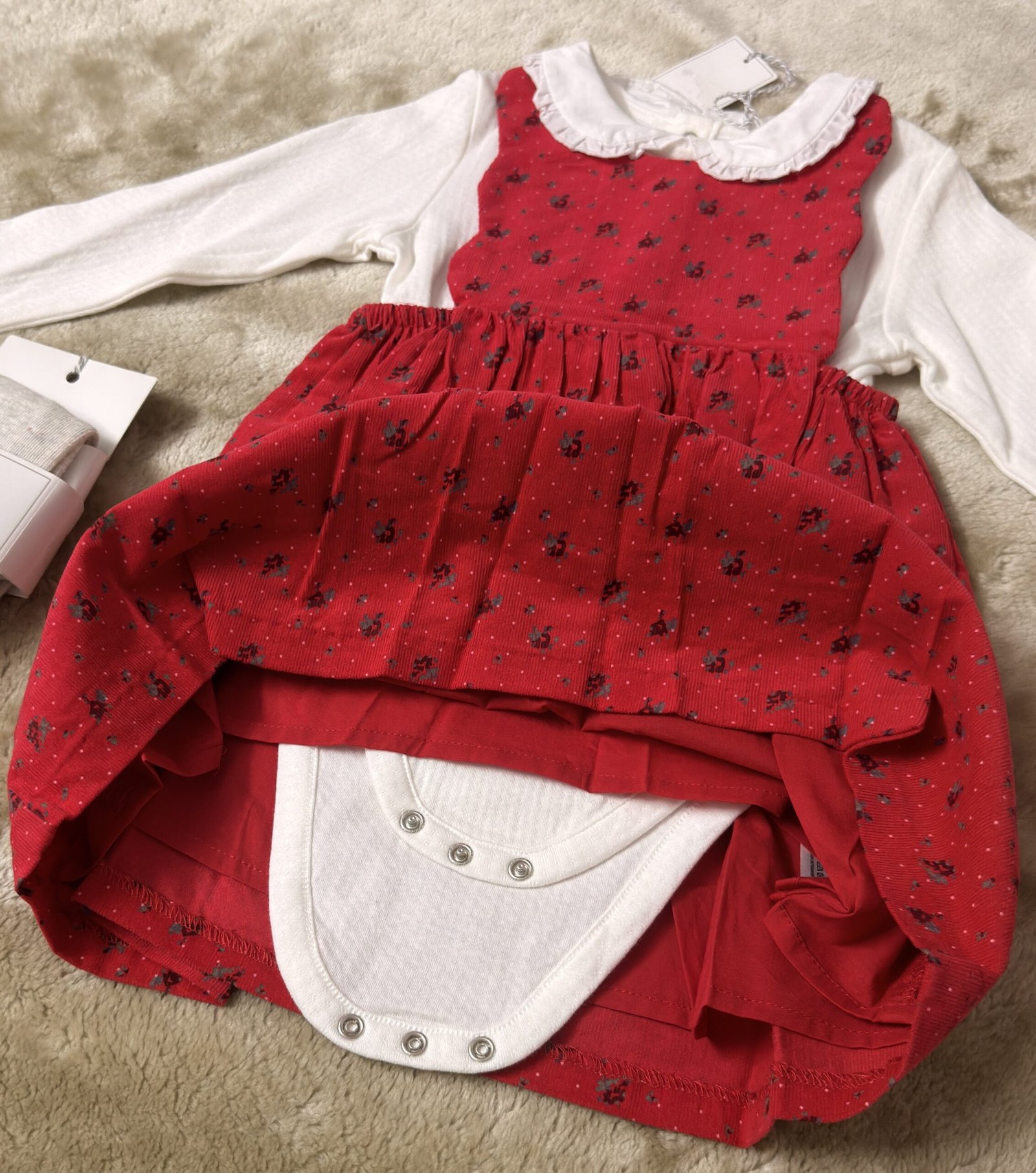 Baby Girl 3-Piece Pinafore Set - Image 3
