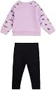 Girls' Bee Raglan Crew Brush Back And Legging Set Lavendula - Image 2