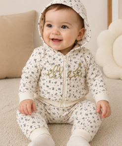 Girls Hooded Sweatshirt & Joggers Set