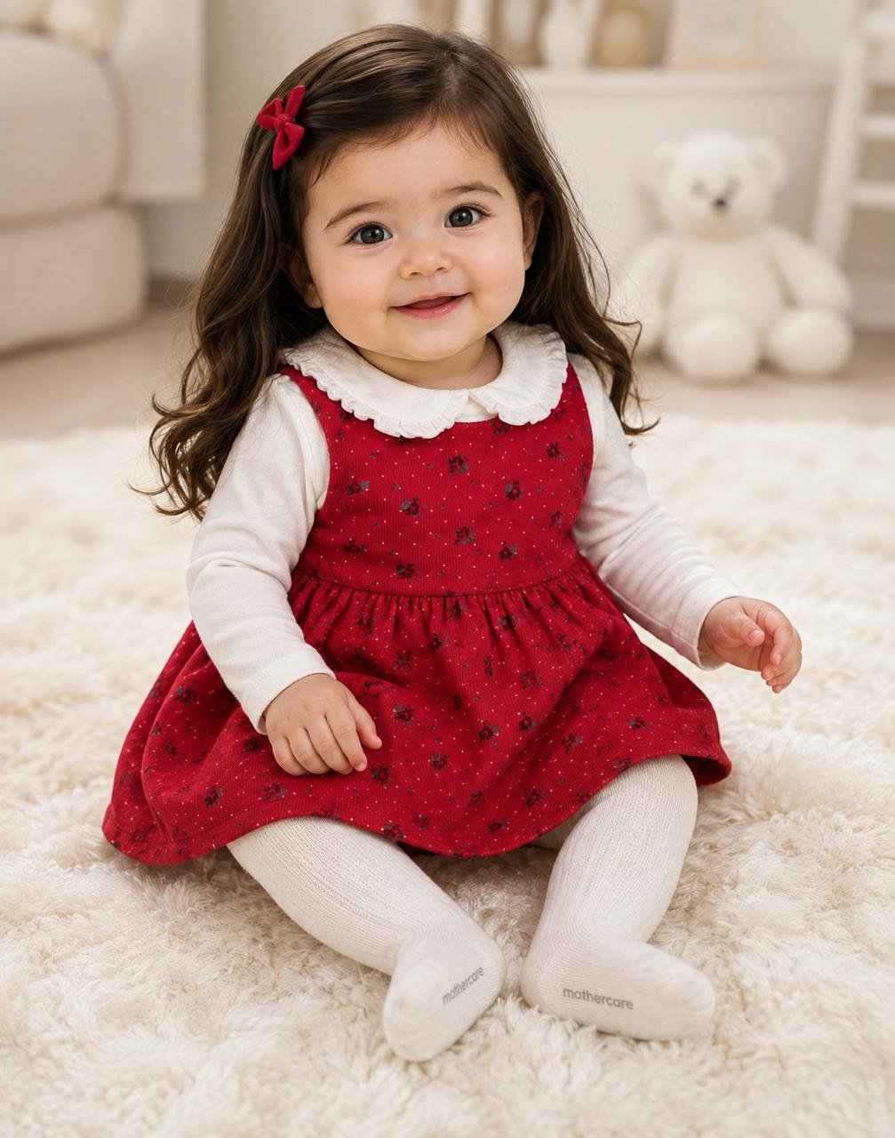 Baby Girl 3-Piece Pinafore Set
