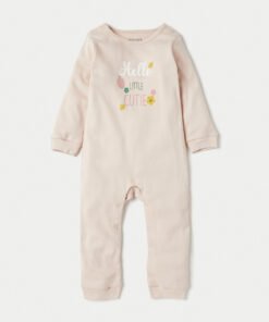 Alternative view of Floral Print Sleepsuit and Romper Set