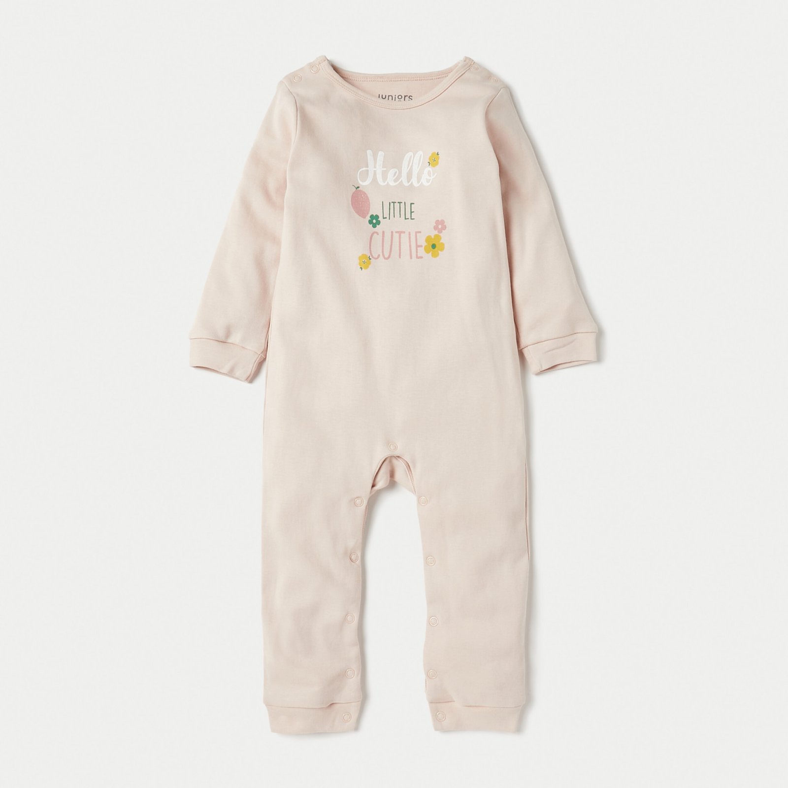 Floral Print Sleepsuit and Romper Set - Image 2