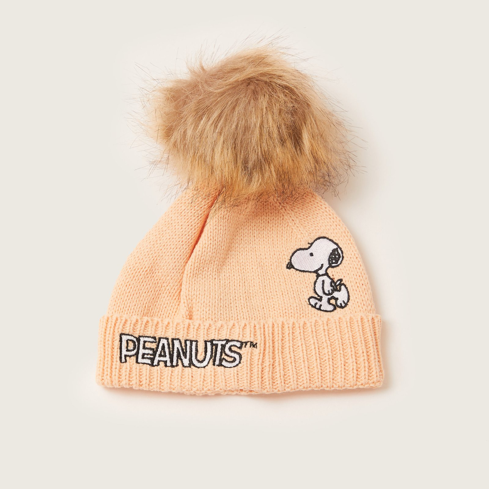 Snoopy Print Cap and Scarf Set - Image 3