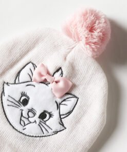 Alternative view of Marie Embroidered Beanie with Pom Pom Accent