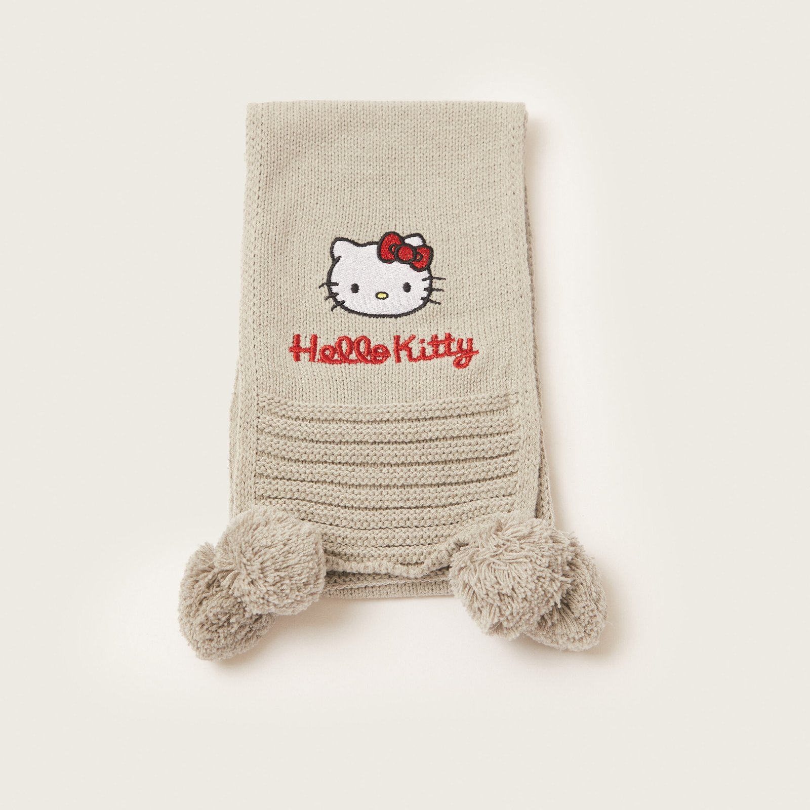 Hello Kitty Print Cap and Scarf Set - Image 2