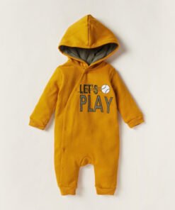 Embroidered Sleepsuit with Long Sleeves