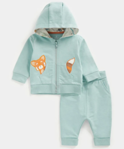 Alternative view of 2-Piece Fox Print Hooded Joggers Set