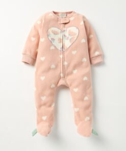 Alternative view of Printed Fleece Closed Feet Sleepsuit with Zip Closure - Set of 2