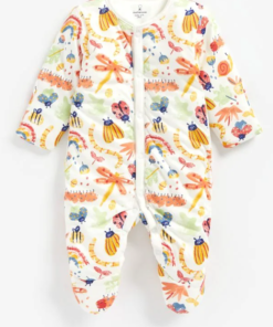 Alternative view of Llittle Bug Wadded Walk in Closed Feet Sleepsuit | Padded for Winter