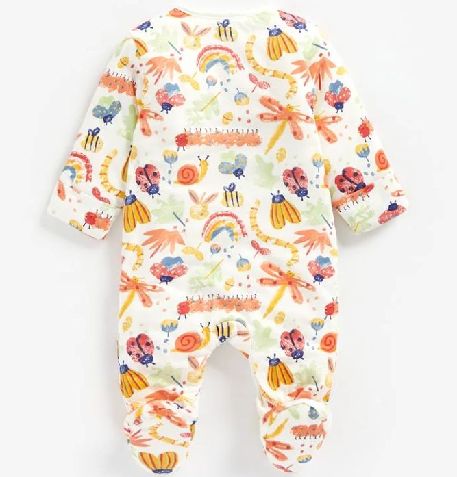 Llittle Bug Wadded Walk in Closed Feet Sleepsuit | Padded for Winter - Image 3