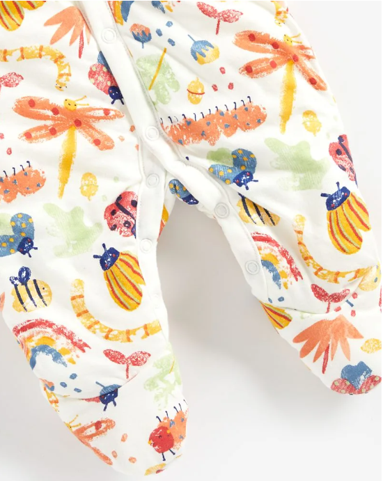 Llittle Bug Wadded Walk in Closed Feet Sleepsuit | Padded for Winter - Image 5