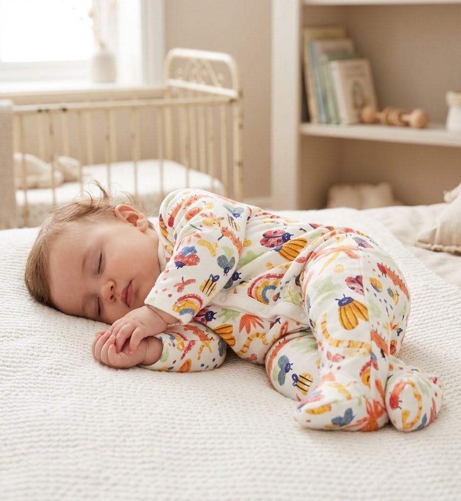Llittle Bug Wadded Walk in Closed Feet Sleepsuit | Padded for Winter