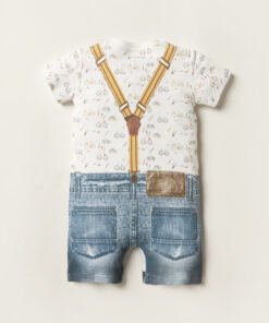 Alternative view of Textured Closed Feet Sleepsuit with Long Sleeves