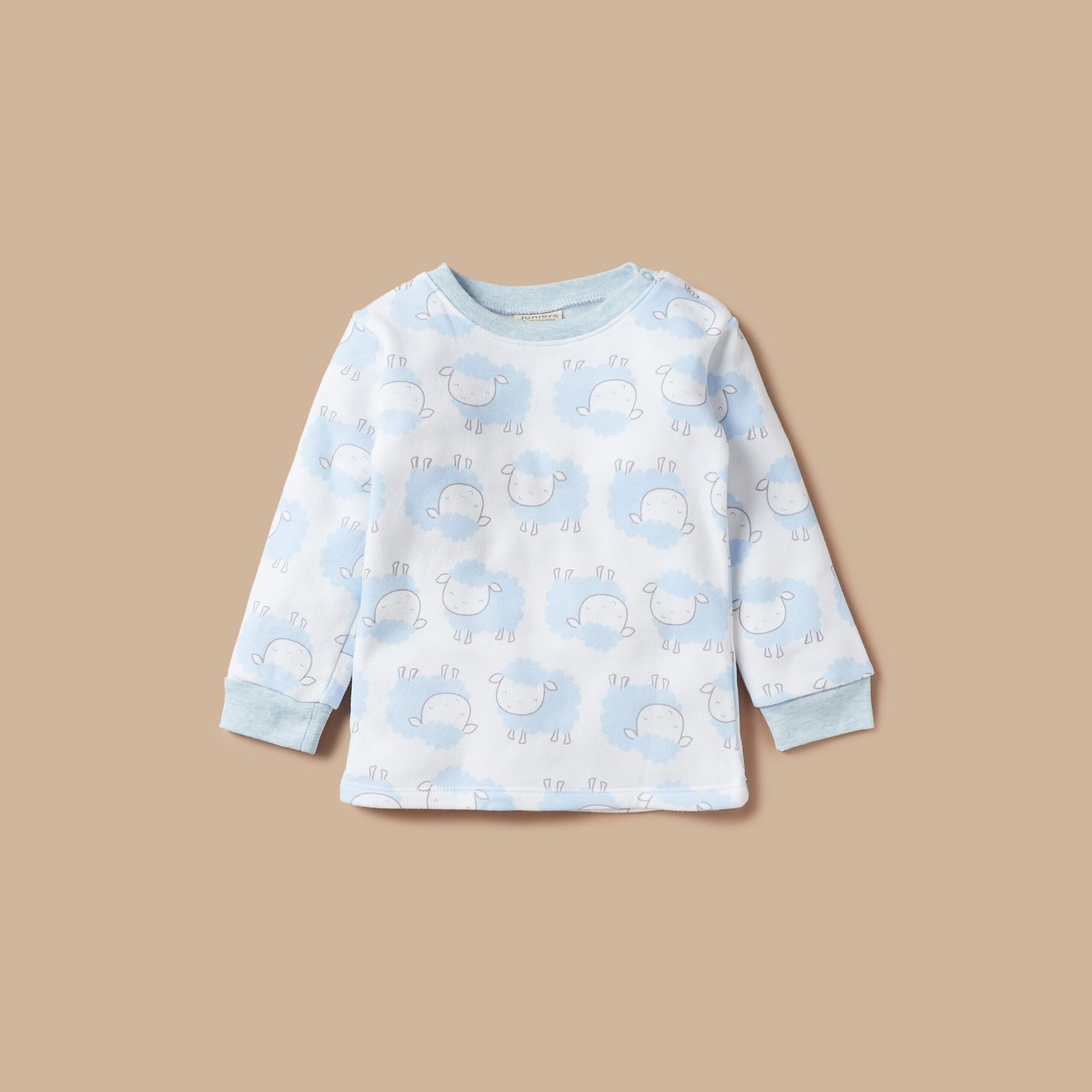 Sheep Embroidered Fleece Dungaree and T-shirt Set - Image 3