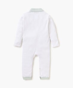 Alternative view of Printed Sleepsuit with Collared Neckline and Button Closure