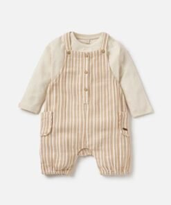Alternative view of Long Sleeves T-shirt and Dungaree and Set