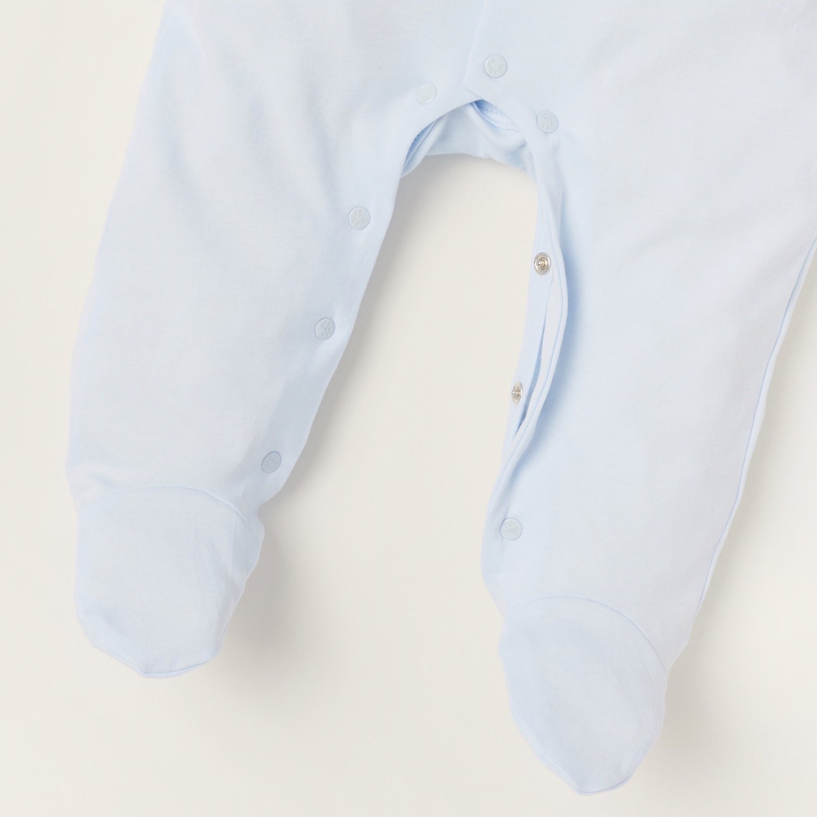 Striped Sleepsuit with Long Sleeves - Image 3