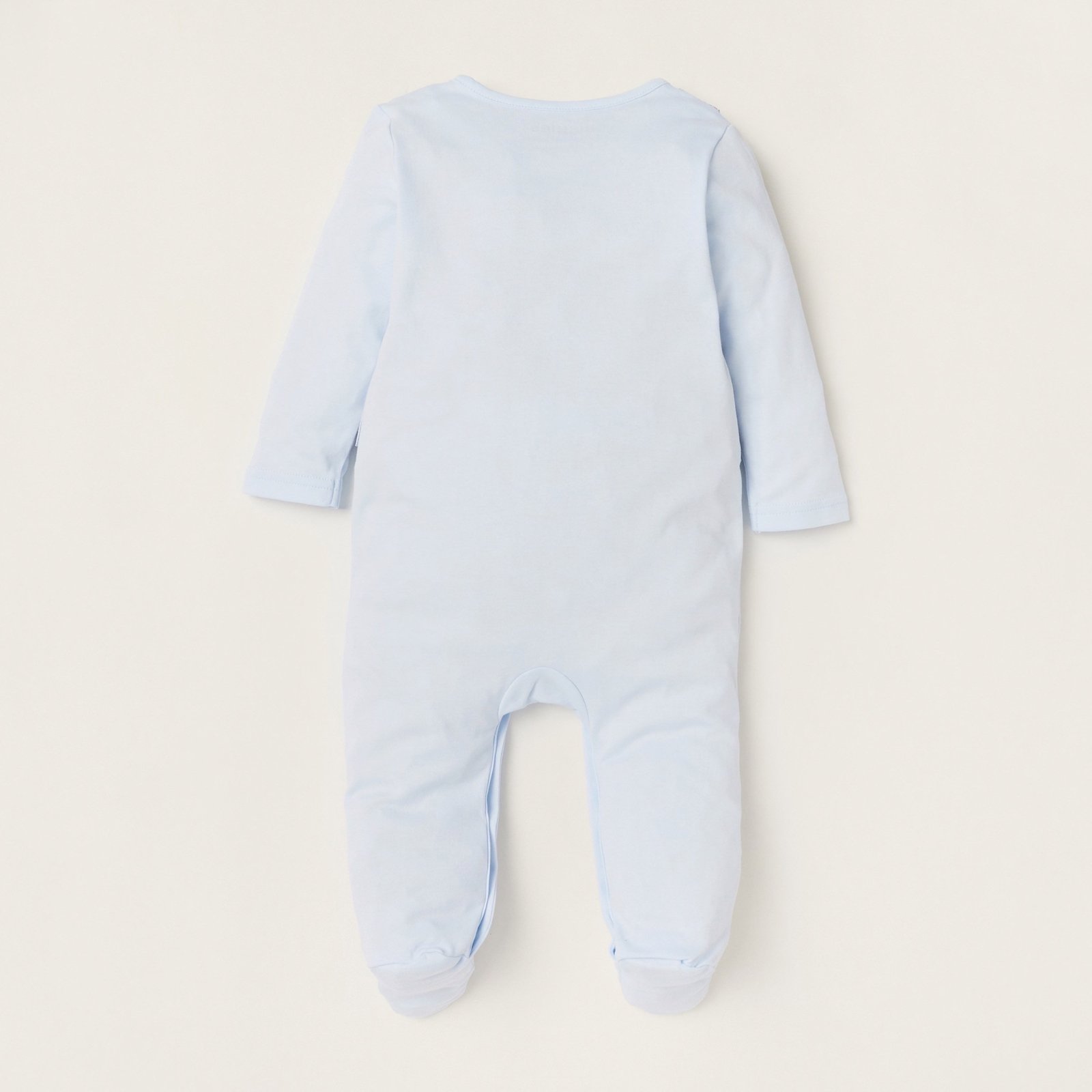Striped Sleepsuit with Long Sleeves - Image 4