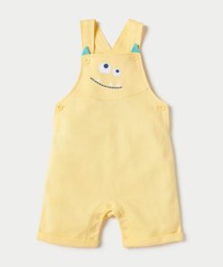 Alternative view of Striped T-shirt and Monster Print Dungaree Set