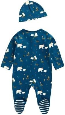 Forest Friends Close Feet Sleepsuit and Cap Set - Image 2