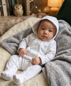 Winter Long Sleeves Sleepsuit with Hood