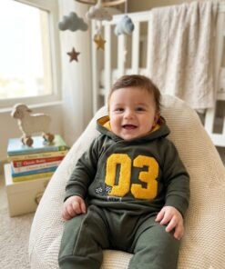 Alternative view of Winter Sleepsuit with Hood and Long Sleeves