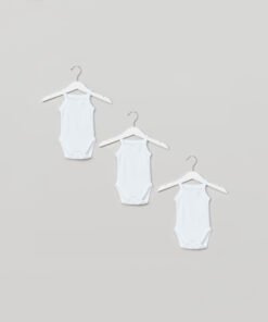 Strippy Bodysuits with Press Button Closure | Set of 3
