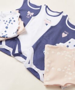 Alternative view of Printed Sleeveless Bodysuit with Round Neck - Pack of 7