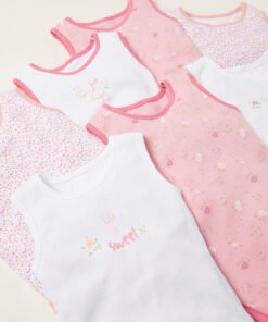 Alternative view of Floral Sleeveless Bodysuit with Round Neck - Pack of 7
