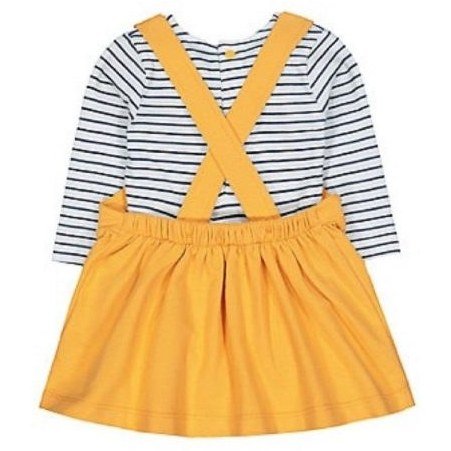 Minnie Mouse Pinafore Dress and Striped Long Sleeves T-shirt - Image 2