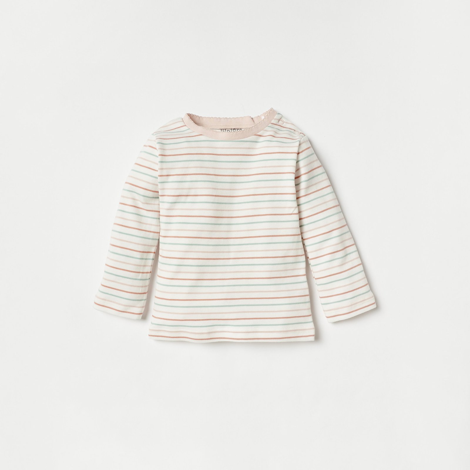 Applique Work Dungaree and Striped T-shirt Set - Image 2