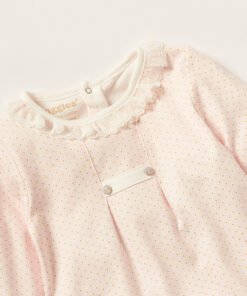 Alternative view of Printed Closed Feet Sleepsuit with Long Sleeves and Ruffles