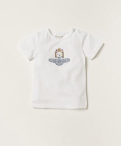 Alternative view of Embroidered Round Neck T-shirt and Dungarees