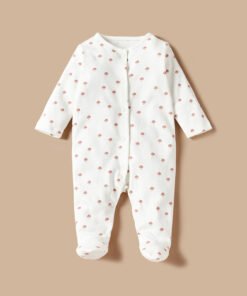 All-Over Mushroom Print Sleepsuit