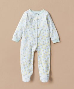 Alternative view of Lemon Print Sleepsuit with Long Sleeves - Set of 2