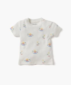 Alternative view of Printed Short Sleeves T-shirt and Dungaree Set
