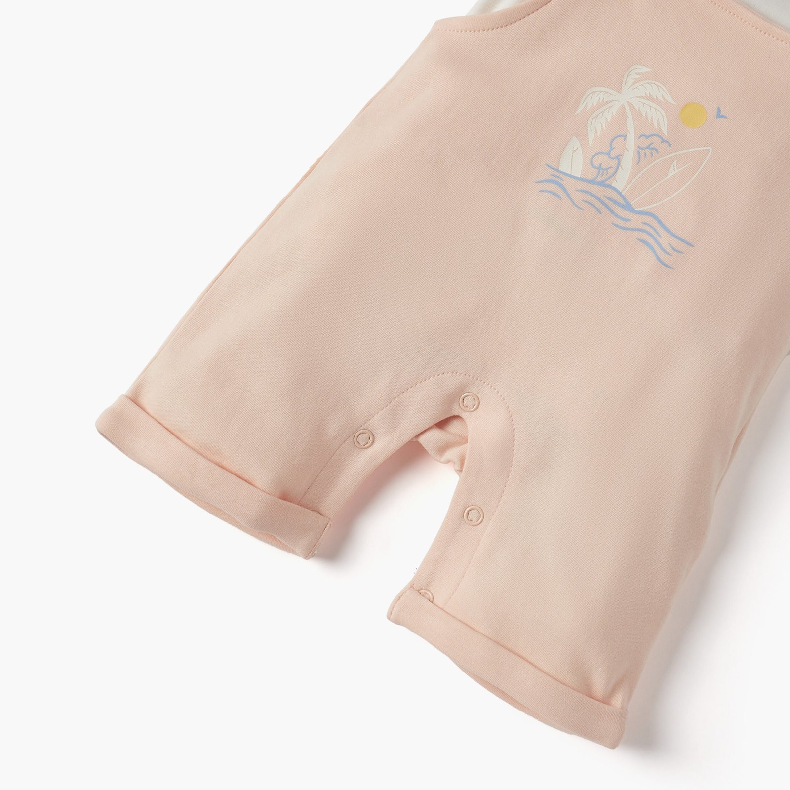 Printed Short Sleeves T-shirt and Dungaree Set - Image 5