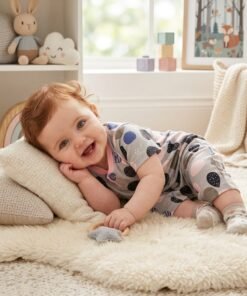 Romper with Glittery Touch