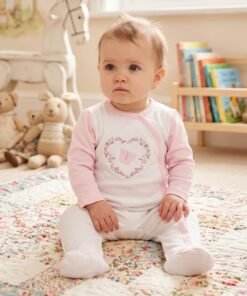 Embroidered Long Sleeves Sleepsuit