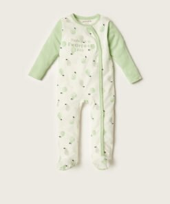 Pear Print Sleepsuit with Long Sleeves