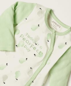 Alternative view of Pear Print Sleepsuit with Long Sleeves