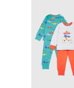 Cars Printed Long Sleeves Shirts and Pyjamas | Set of 2