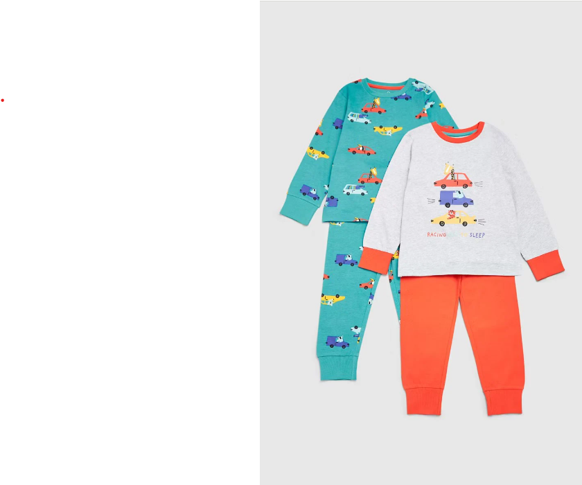 Cars Printed Long Sleeves Shirts and Pyjamas | Set of 2