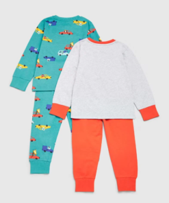 Alternative view of Cars Printed Long Sleeves Shirts and Pyjamas | Set of 2