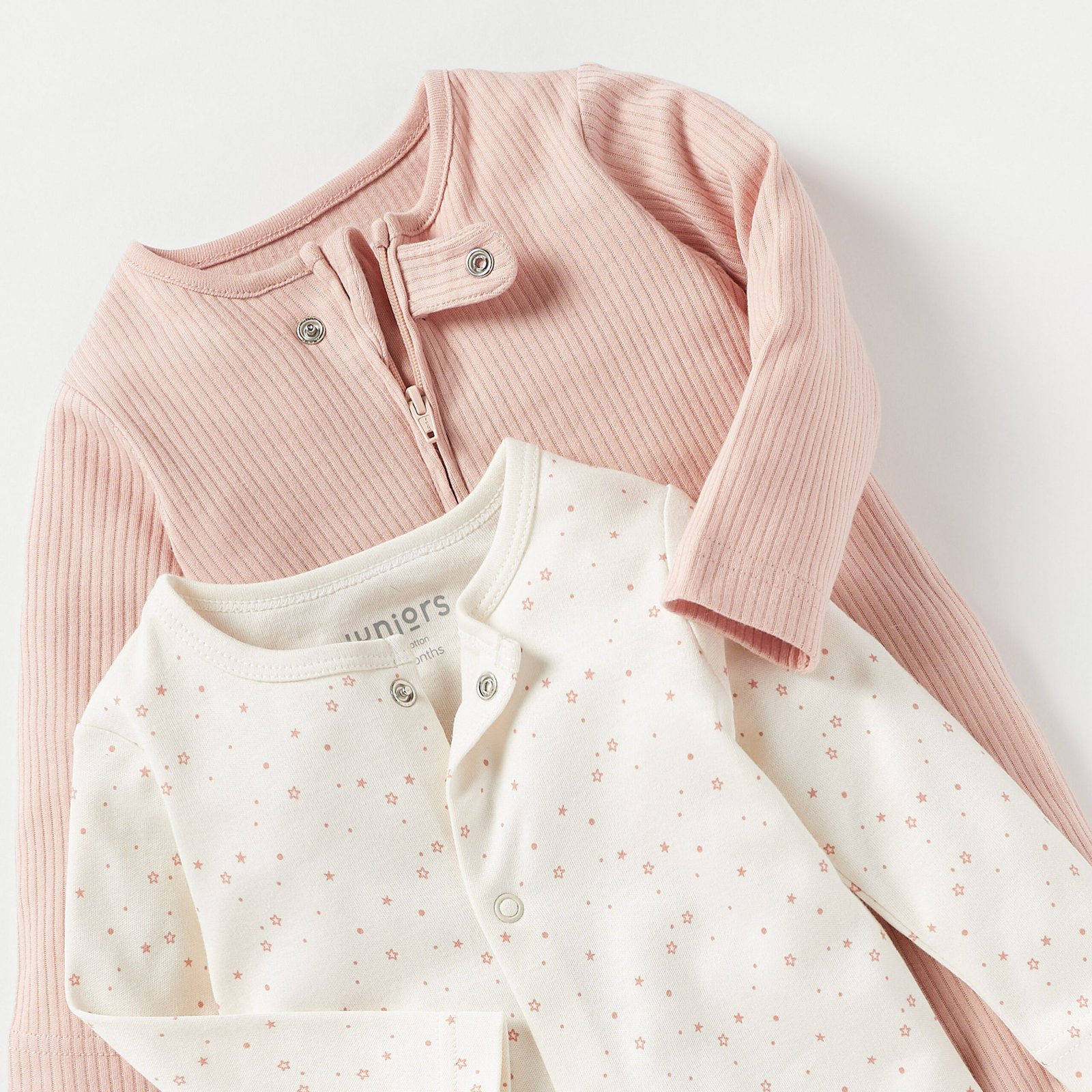 Sleepsuit with Long Sleeves and Zip Closure - Set of 2 - Image 4