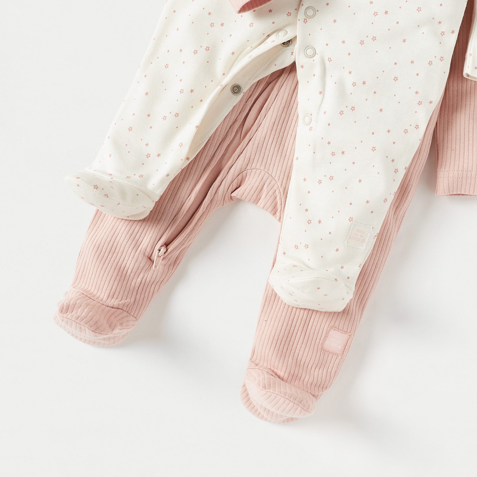 Sleepsuit with Long Sleeves and Zip Closure - Set of 2 - Image 5