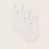Printed Sleeveless Bodysuits | Set of 3